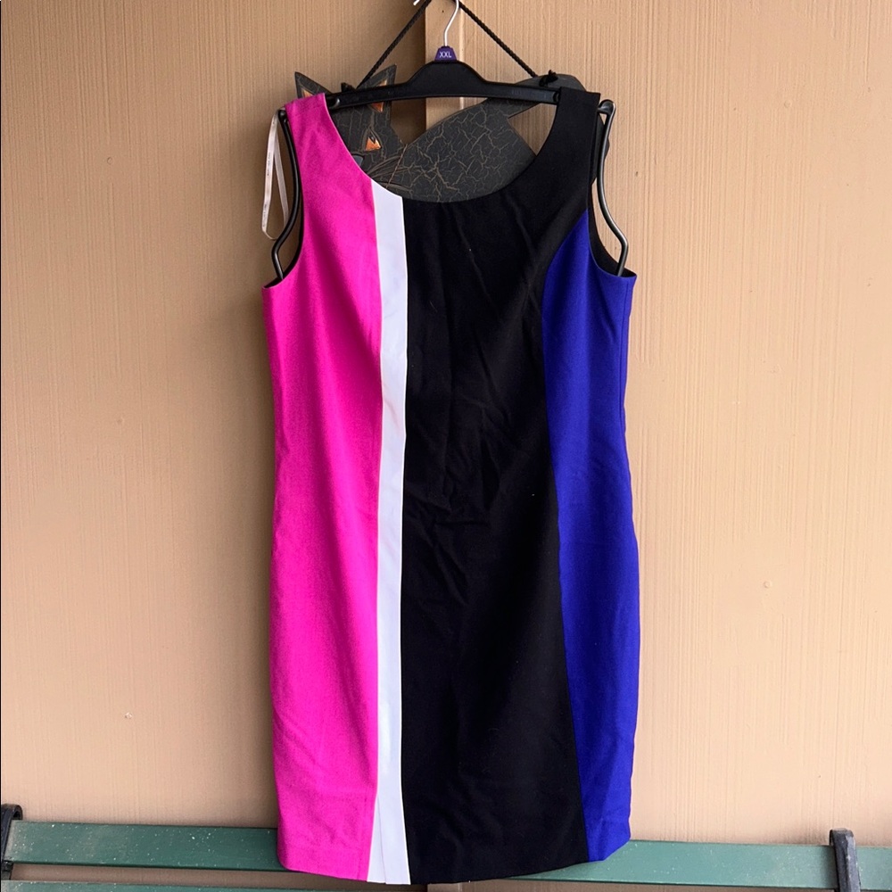 Colorblock Sleeveless Dress